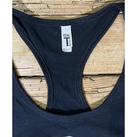 Ideal T By Next Level Women’s Size XS Black Graphic Print Racerback Tank - Picture 5 of 6